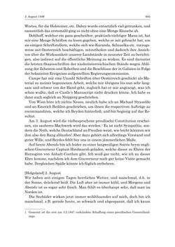 Image of the Page - 605 - in „Österreich wird meine Stimme erkennen lernen wie die Stimme Gottes in der Wüste“ - Tagebücher 1839–1858, Volume I