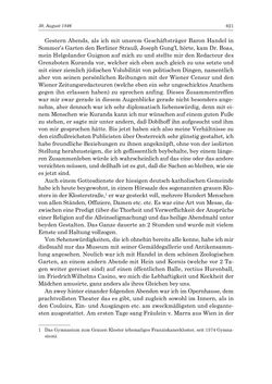 Image of the Page - 621 - in „Österreich wird meine Stimme erkennen lernen wie die Stimme Gottes in der Wüste“ - Tagebücher 1839–1858, Volume I