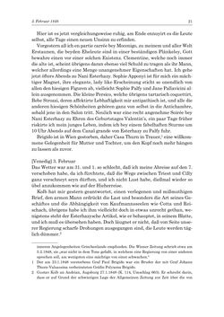 Bild der Seite - 21 - in „Österreich wird meine Stimme erkennen lernen wie die Stimme Gottes in der Wüste“ - Tagebücher 1839–1858, Band II