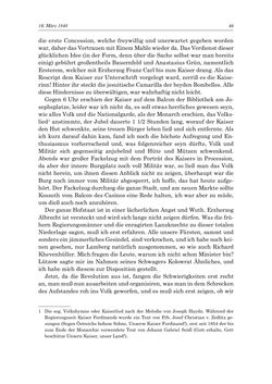 Bild der Seite - 49 - in „Österreich wird meine Stimme erkennen lernen wie die Stimme Gottes in der Wüste“ - Tagebücher 1839–1858, Band II