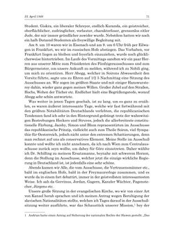 Bild der Seite - 71 - in „Österreich wird meine Stimme erkennen lernen wie die Stimme Gottes in der Wüste“ - Tagebücher 1839–1858, Band II