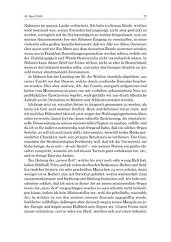 Bild der Seite - 77 - in „Österreich wird meine Stimme erkennen lernen wie die Stimme Gottes in der Wüste“ - Tagebücher 1839–1858, Band II