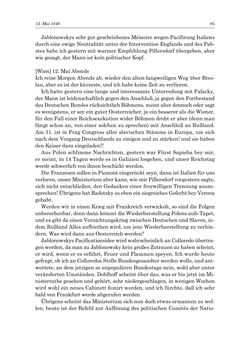 Image of the Page - 85 - in „Österreich wird meine Stimme erkennen lernen wie die Stimme Gottes in der Wüste“ - Tagebücher 1839–1858, Volume II