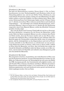 Image of the Page - 91 - in „Österreich wird meine Stimme erkennen lernen wie die Stimme Gottes in der Wüste“ - Tagebücher 1839–1858, Volume II