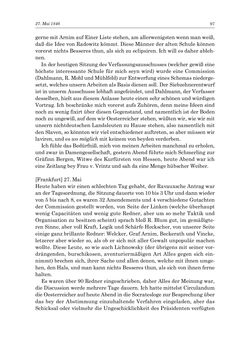 Image of the Page - 97 - in „Österreich wird meine Stimme erkennen lernen wie die Stimme Gottes in der Wüste“ - Tagebücher 1839–1858, Volume II