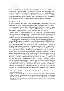 Bild der Seite - 165 - in „Österreich wird meine Stimme erkennen lernen wie die Stimme Gottes in der Wüste“ - Tagebücher 1839–1858, Band II