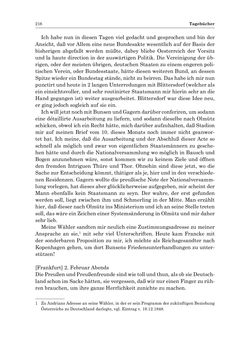 Bild der Seite - 216 - in „Österreich wird meine Stimme erkennen lernen wie die Stimme Gottes in der Wüste“ - Tagebücher 1839–1858, Band II