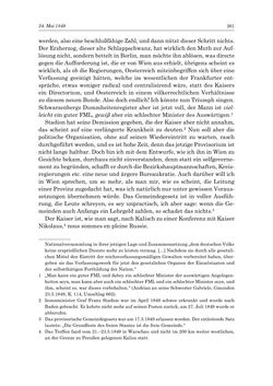 Image of the Page - 261 - in „Österreich wird meine Stimme erkennen lernen wie die Stimme Gottes in der Wüste“ - Tagebücher 1839–1858, Volume II