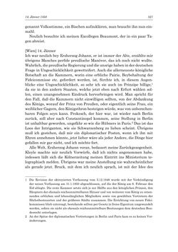 Image of the Page - 327 - in „Österreich wird meine Stimme erkennen lernen wie die Stimme Gottes in der Wüste“ - Tagebücher 1839–1858, Volume II