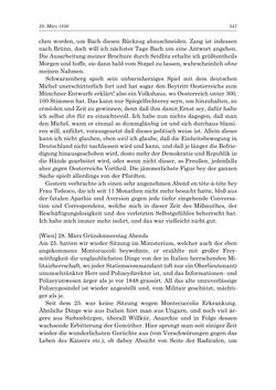 Image of the Page - 347 - in „Österreich wird meine Stimme erkennen lernen wie die Stimme Gottes in der Wüste“ - Tagebücher 1839–1858, Volume II