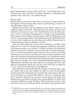 Image of the Page - 360 - in „Österreich wird meine Stimme erkennen lernen wie die Stimme Gottes in der Wüste“ - Tagebücher 1839–1858, Volume II