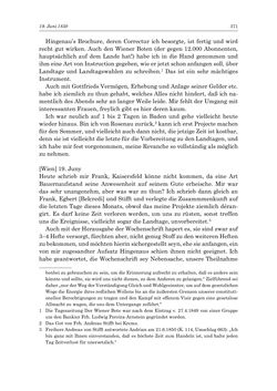 Image of the Page - 371 - in „Österreich wird meine Stimme erkennen lernen wie die Stimme Gottes in der Wüste“ - Tagebücher 1839–1858, Volume II