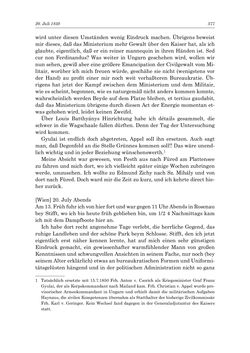 Bild der Seite - 377 - in „Österreich wird meine Stimme erkennen lernen wie die Stimme Gottes in der Wüste“ - Tagebücher 1839–1858, Band II