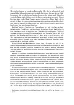 Image of the Page - 402 - in „Österreich wird meine Stimme erkennen lernen wie die Stimme Gottes in der Wüste“ - Tagebücher 1839–1858, Volume II