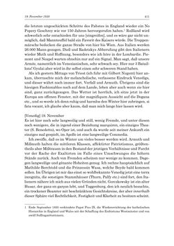 Image of the Page - 411 - in „Österreich wird meine Stimme erkennen lernen wie die Stimme Gottes in der Wüste“ - Tagebücher 1839–1858, Volume II