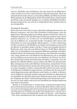 Image of the Page - 413 - in „Österreich wird meine Stimme erkennen lernen wie die Stimme Gottes in der Wüste“ - Tagebücher 1839–1858, Volume II