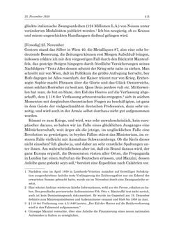 Image of the Page - 415 - in „Österreich wird meine Stimme erkennen lernen wie die Stimme Gottes in der Wüste“ - Tagebücher 1839–1858, Volume II