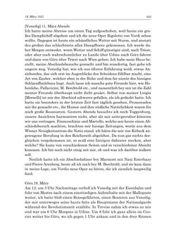 Bild der Seite - 443 - in „Österreich wird meine Stimme erkennen lernen wie die Stimme Gottes in der Wüste“ - Tagebücher 1839–1858, Band II