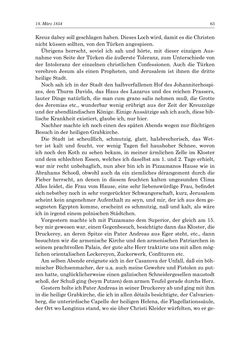 Bild der Seite - 63 - in „Österreich wird meine Stimme erkennen lernen wie die Stimme Gottes in der Wüste“ - Tagebücher 1839–1858, Band III