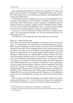 Image of the Page - 85 - in „Österreich wird meine Stimme erkennen lernen wie die Stimme Gottes in der Wüste“ - Tagebücher 1839–1858, Volume III