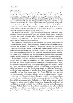 Bild der Seite - 115 - in „Österreich wird meine Stimme erkennen lernen wie die Stimme Gottes in der Wüste“ - Tagebücher 1839–1858, Band III