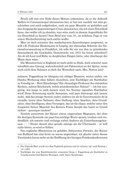 Bild der Seite - 161 - in „Österreich wird meine Stimme erkennen lernen wie die Stimme Gottes in der Wüste“ - Tagebücher 1839–1858, Band III