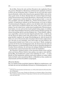 Bild der Seite - 224 - in „Österreich wird meine Stimme erkennen lernen wie die Stimme Gottes in der Wüste“ - Tagebücher 1839–1858, Band III