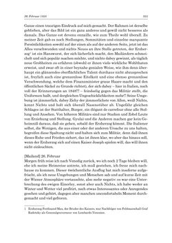 Bild der Seite - 353 - in „Österreich wird meine Stimme erkennen lernen wie die Stimme Gottes in der Wüste“ - Tagebücher 1839–1858, Band III