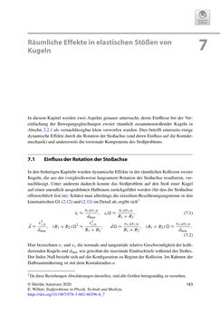 Bild der Seite - 183 - in Stoßprobleme in Physik, Technik und Medizin - Grundlagen und Anwendungen