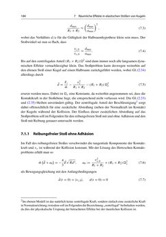 Bild der Seite - 184 - in Stoßprobleme in Physik, Technik und Medizin - Grundlagen und Anwendungen