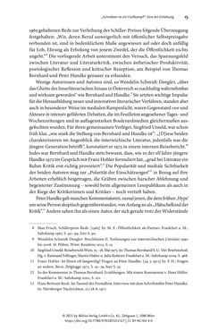 Bild der Seite - 15 - in Strategen im Literaturkampf - Thomas Bernhard, Peter Handke und die Kritik