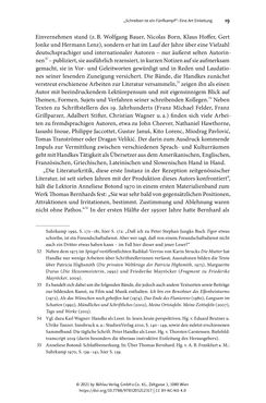 Image of the Page - 19 - in Strategen im Literaturkampf - Thomas Bernhard, Peter Handke und die Kritik