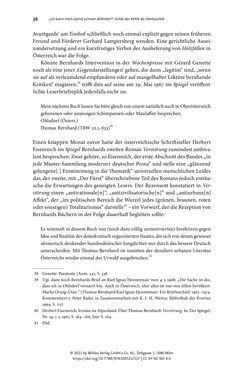 Image of the Page - 36 - in Strategen im Literaturkampf - Thomas Bernhard, Peter Handke und die Kritik