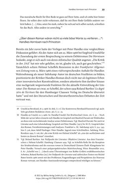 Image of the Page - 39 - in Strategen im Literaturkampf - Thomas Bernhard, Peter Handke und die Kritik