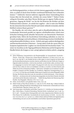 Image of the Page - 46 - in Strategen im Literaturkampf - Thomas Bernhard, Peter Handke und die Kritik