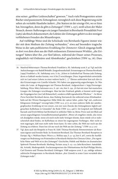 Image of the Page - 72 - in Strategen im Literaturkampf - Thomas Bernhard, Peter Handke und die Kritik