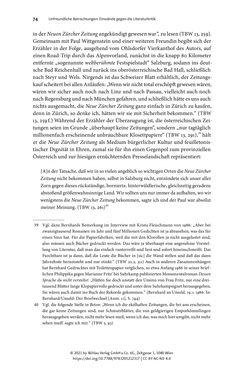 Image of the Page - 74 - in Strategen im Literaturkampf - Thomas Bernhard, Peter Handke und die Kritik