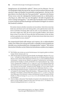 Bild der Seite - 80 - in Strategen im Literaturkampf - Thomas Bernhard, Peter Handke und die Kritik