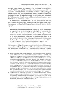 Image of the Page - 85 - in Strategen im Literaturkampf - Thomas Bernhard, Peter Handke und die Kritik
