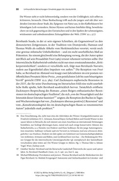 Bild der Seite - 88 - in Strategen im Literaturkampf - Thomas Bernhard, Peter Handke und die Kritik