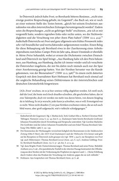 Image of the Page - 89 - in Strategen im Literaturkampf - Thomas Bernhard, Peter Handke und die Kritik