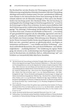 Image of the Page - 90 - in Strategen im Literaturkampf - Thomas Bernhard, Peter Handke und die Kritik