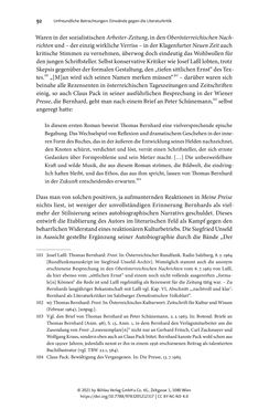 Image of the Page - 92 - in Strategen im Literaturkampf - Thomas Bernhard, Peter Handke und die Kritik