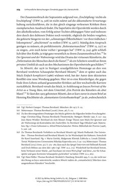Image of the Page - 104 - in Strategen im Literaturkampf - Thomas Bernhard, Peter Handke und die Kritik