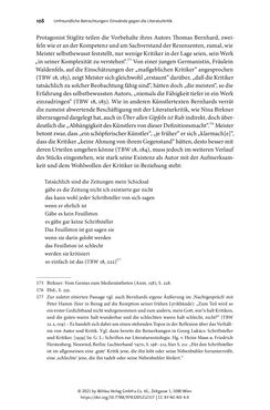 Image of the Page - 108 - in Strategen im Literaturkampf - Thomas Bernhard, Peter Handke und die Kritik
