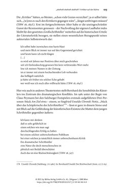 Image of the Page - 109 - in Strategen im Literaturkampf - Thomas Bernhard, Peter Handke und die Kritik