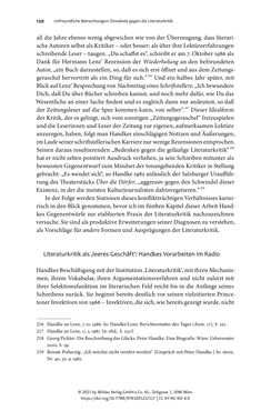 Bild der Seite - 120 - in Strategen im Literaturkampf - Thomas Bernhard, Peter Handke und die Kritik