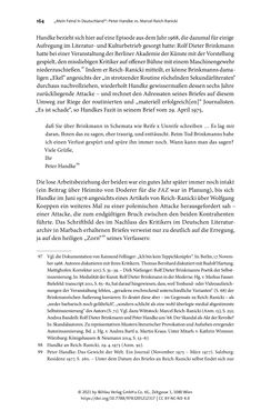 Bild der Seite - 164 - in Strategen im Literaturkampf - Thomas Bernhard, Peter Handke und die Kritik