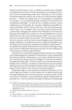 Bild der Seite - 168 - in Strategen im Literaturkampf - Thomas Bernhard, Peter Handke und die Kritik