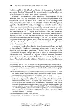 Bild der Seite - 174 - in Strategen im Literaturkampf - Thomas Bernhard, Peter Handke und die Kritik
